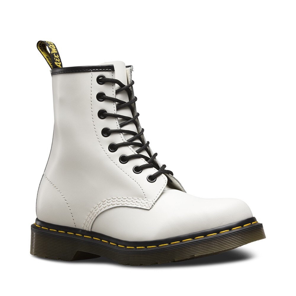 WHITE DR. MARTENS BOOTS